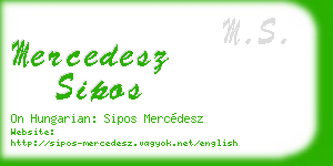 mercedesz sipos business card