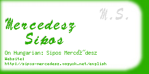 mercedesz sipos business card
